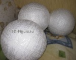 Пенопластовые шары для декорирования диаметром 30см